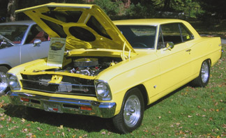 1966 Chevy 2 Nova display board