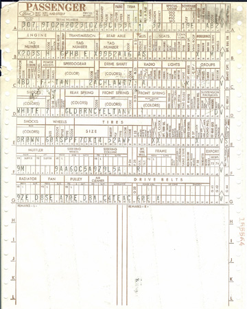 Docs- 1969 Build sheet