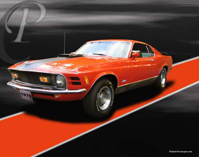 P238-STRIPE-1970-Mach1-Mustang-Calypso-Coral