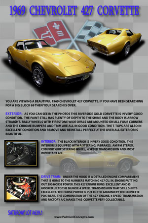 BJ05-1969 CHEVROLET 427 CORVETTE-poster