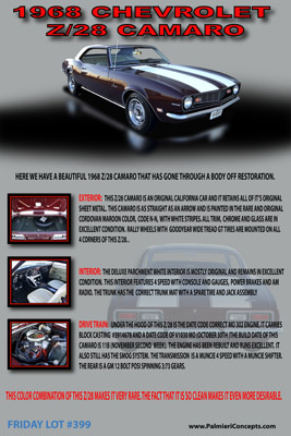 FMBJ-5 1968 CAMARO-Poster