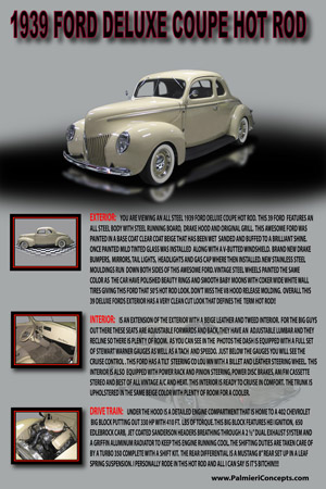 BH03-1939 FORD DELUXE COUPE HOT ROD-16x24-Poster-FINAL